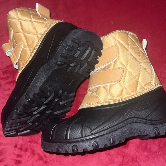 Amoji Boys Snow Boots Kid Warm Winter Boots Cold Weather Shoes.  Size 32/ Size 1 - Picture 5 of 7
